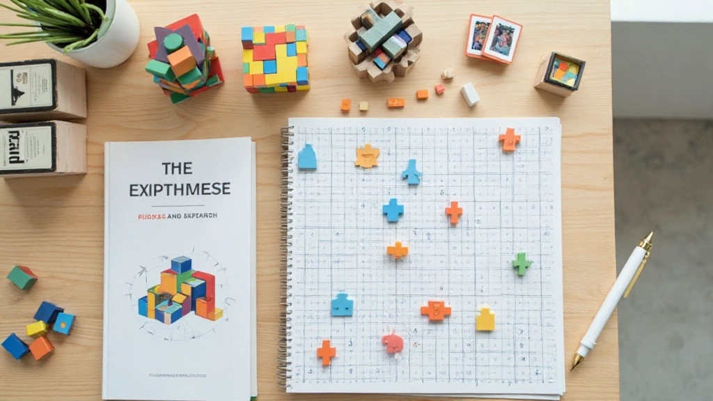Различные типы головоломок и логических задач на рабочем столе